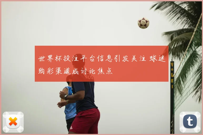 世界杯投注平台信息引发关注 球迷购彩渠道成讨论焦点
